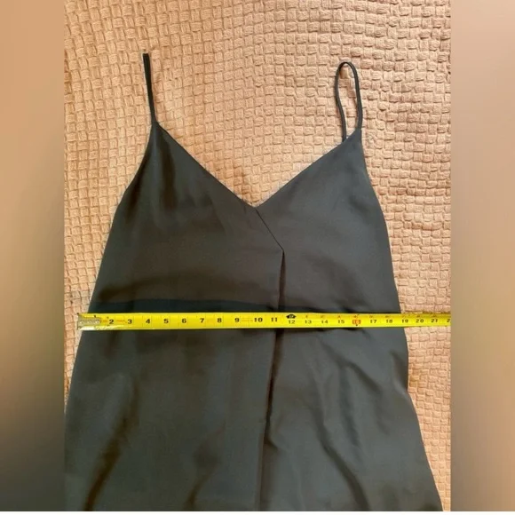 Uni Glo DRAPE CAMI DRESS in Dark Gray Women's Size Large - Picture 4 of 7